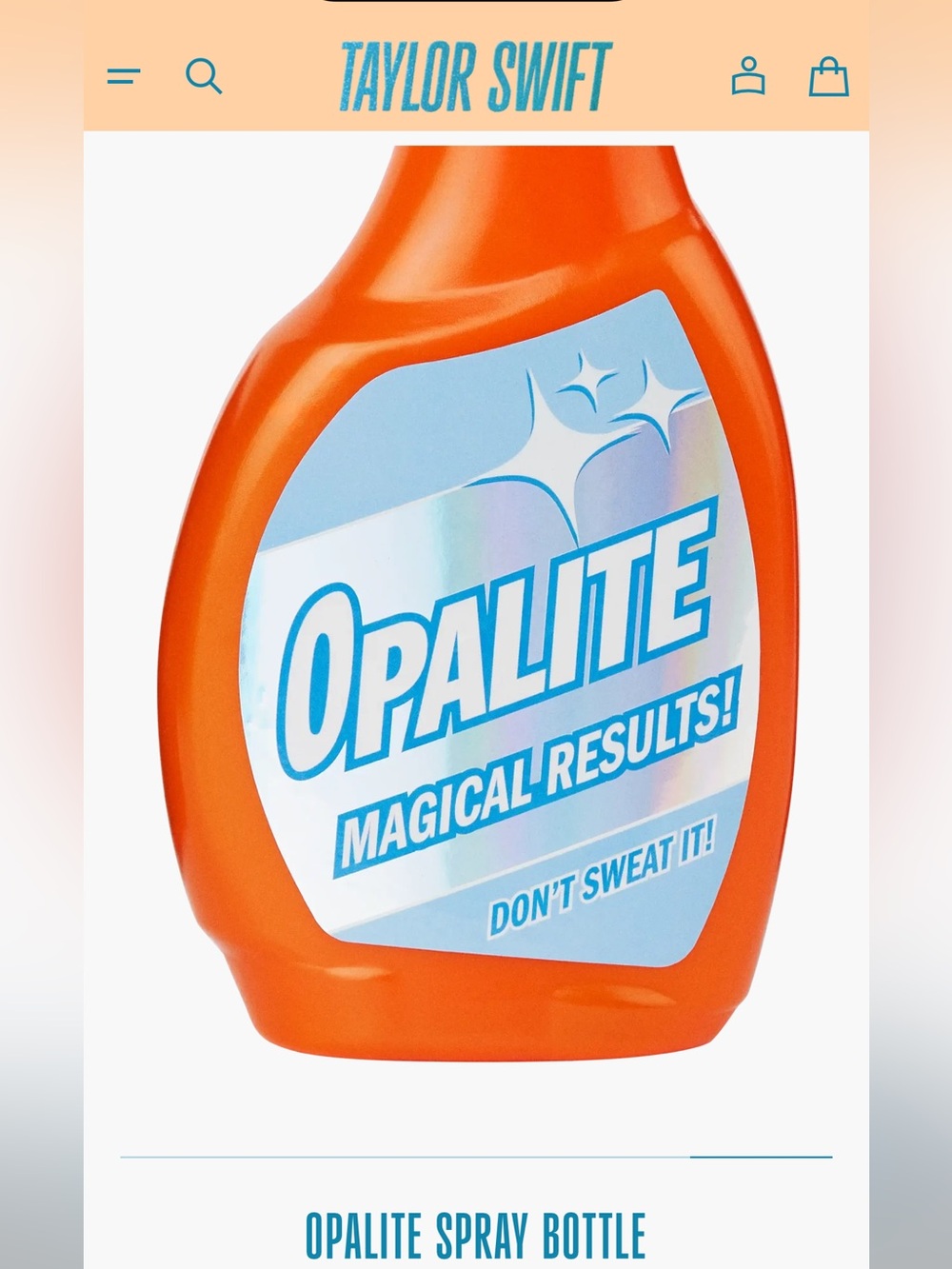 Taylor Swift Authentic Summer Collection Opalite Spray Bottle, NWT! - Picture 5 of 10
